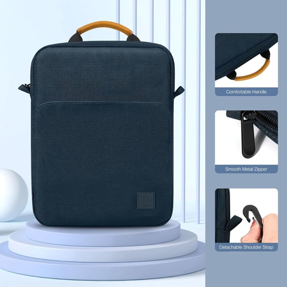 PYAN-9-11 Inch Tablet Sleeve Bag Carrying Case with Shoulder Strap for iPad 10th Gen 10.9", iPad (A16) 11", i Pad 9/8/7th 10.2", i Pad Air/Pro 11", i-Pad Air 5/4, Galaxy Tab A9+ Plus 11", Indigo