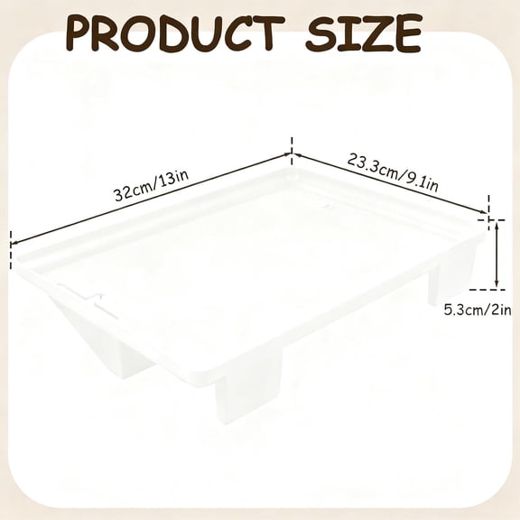 PYAN-Bedside Shelf, Clip On Nightstand, Bedside Table Tray OrganizerBedside Shelf for Bunk & Loft BedsBlack (White)