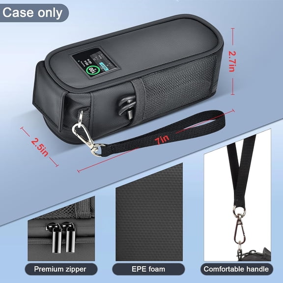 PYAN-Case Compatible with Anker Prime 27,650mah Power Bank 250w, Laptop Phone Computer Battery Chargers Travel Carrying Holder for Anker 737 Portable Charger Fast Charging &USB Cables, Adapters (Bag