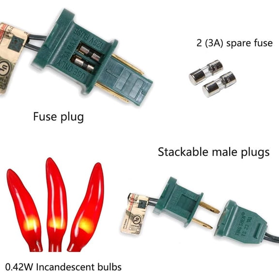 PYAN-Chili Pepper String Lights, 35 Red Chili Lights with Warm White, 13.6Ft Connectable Hot Pepper String Lights UL Listed for Outdoor Indoor Kitchen Garden Patio Christmas Mexican Party Decor