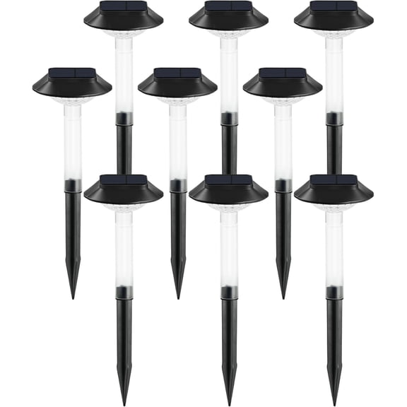 PYAN-Color Changing Solar Pathway Lights - 6 Pack IP68 Waterproof with 7 RGB Modes for Halloween & Christmas Yard, Garden, Walkway, Pathway, Backyard, Lawn Decoration