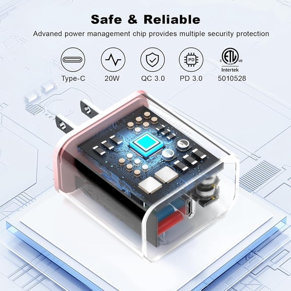 PYAN-Compatible with iPhone 16 Charger Fast Charging,USB C Fast Charger,Type C Fast Charger Block with 2Pack 10FT USB C Cord Compatible with iPhone 17/16/16 Plus/16 Pro/16 Pro Max/15/15 Pro Max/Pad,A