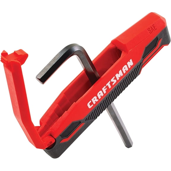 PYAN-Craftsman 10-Piece SAE Hex Key Set, Black, Steel