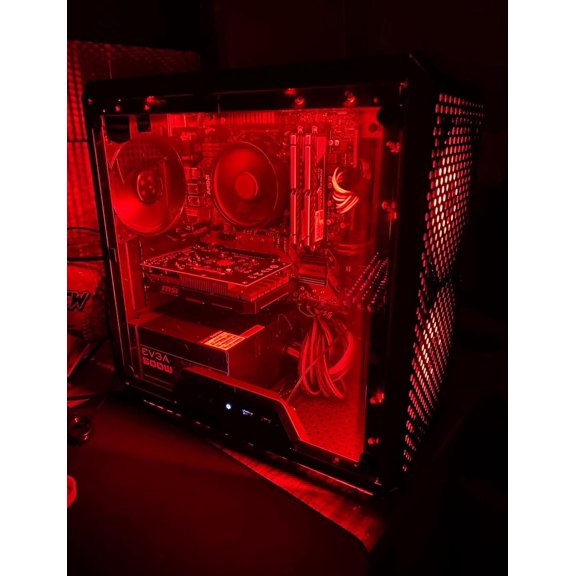 PYAN-DS RED Computer Light LED Strip with Magnetic Design for PC Case Lighting Kit,Mid Tower and Full Tower use (4Pack, S Series)