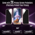 thumbnail image 1 of PYAN-Designed for iPhone 15 Case, Compatible with MagSafe, with Privacy Screen Protectors X2, [Camera Protection] [15FT Military Drop Protection] Shockproof Phone Case, 6.1", Pink, 1 of 4