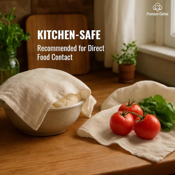 PYAN-Dish Cloths Cotton| Kitchen Wash Cloth | Shop Towels Absorbent and Lint Free Flour Sack| Dishcloths for Kitchen Washing Dishes| Thick Absorbent Quick Dry Dish Rags | 12 Pack 13"x13" Natural