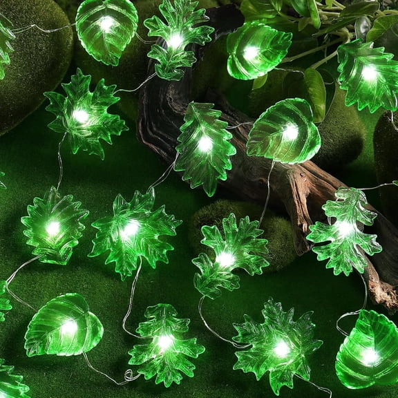 PYAN-Enchanted Forest Fairy Lights - Leaf Vine Garland Indoor String Lights with USB & Battery Powered Illumination 10ft 30LED Artificial Ivy Vines for Boho Decor - Ideal for Bedroom Greenhouse Yard