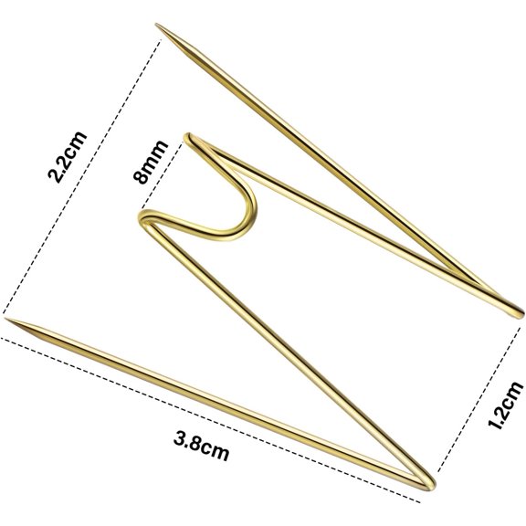 PYAN-Fabric Panel Wall Wire Hooks Cubicle Hooks with Clear Storage Box for Interior Exterior Decor for Picture Home School Office DIY (Gold,36 Pcs)