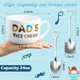 thumbnail image 1 of PYAN-Father Ice Cream Bowl Gift Set, Dad’s Ice Cream Bowl Engraved Shovel Spoon Set with Best Dad Ever Card, Desserts Cereal Fruit Tableware Kit Father’s Day Birthday Gift Box for Daddy Grandpa Men, 1 of 3