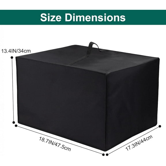 PYAN-Heavy Duty Air Fryer Oven Cover for Ninja Double Stack DCT451/DCT601/DCT651/DCT401,18.72"Dx17.34"Wx13.40"H, 600D Heat-Resistant Nylon w/Aluminum Foil, Waterproof Dustproof toaster oven covers