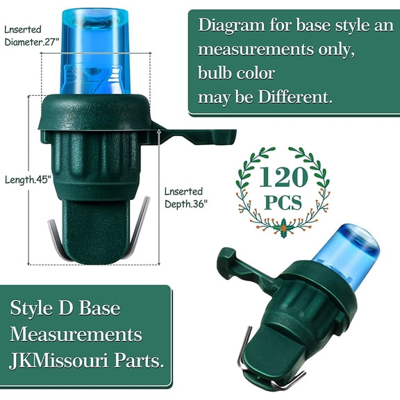 PYAN-LED 5 mm Christmas String Lights Replacement Bulbs LED Wide Angle Wire Light Set Indoor Outdoor Home Decor Festival Decorations for Xmas Tree Lights(Blue Bulb,120 Count)