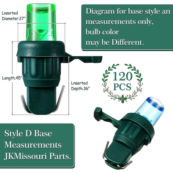 PYAN-LED 5 mm Christmas String Lights Replacement Bulbs LED Wide Angle Wire Light Set Indoor Outdoor Home Decor Festival Decorations for Xmas Tree Lights(Multicolor Bulb,120 Count)