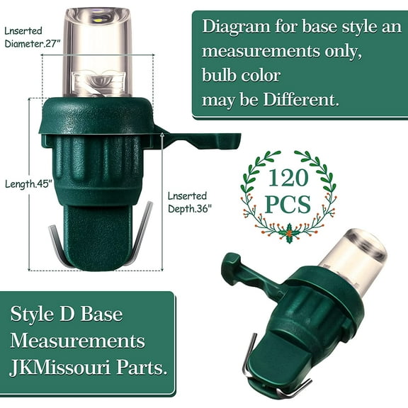 PYAN-LED 5 mm Christmas String Lights Replacement Bulbs LED Wide Angle Wire Light Set Indoor Outdoor Home Decor Festival Decorations for Xmas Tree Lights(Warm White Bulb,120 Count)