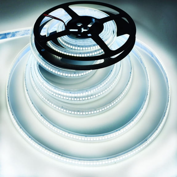 PYAN-LED Strip Lights, DC12V 5m/16.4ft Dimmable 2835 LED Lights Strip, Super Bright 1200 LEDs 24000LM LED Ribbon Strip Lights Tube Waterproof IP67, 2 Times Brightness Than SMD 5050 (Cool White 6500K)