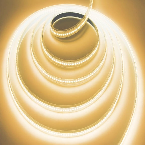 PYAN-LED Strip Lights, SMD 2835 LED Strip Warm White 3000K, DC12V 1200LEDs 16.4Ft 26000LM High Density LED Light Strips Tube Waterproof IP67, 3 Times Brightness Than SMD3528 LED Strip