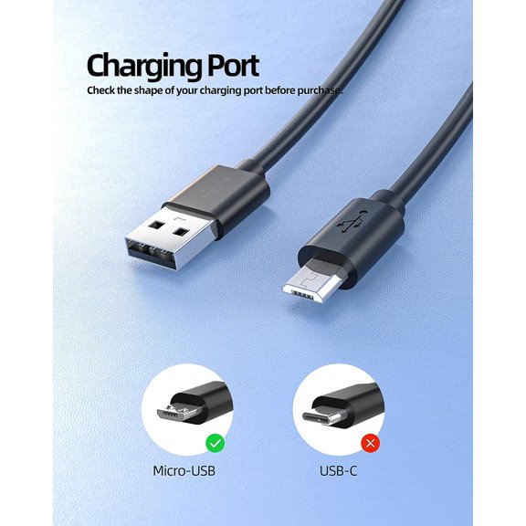 PYAN-Micro USB Charger Cord Cable Fit for Samsung Galaxy Tab A E,S,S2,3,4, 10.1" 7.0" 8.0" 8.4" 9.6" 9.7",SM-T580/T280/P580/T387/T377/T800/T113/T520/T900/T320/T713 Tablet Power Supply Adapter