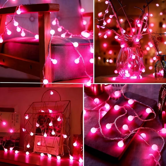 PYAN-Mothers Day Decorations Lights USB Plug in 38ft 100LED 8 Mode Remote Timer Mini Globe Fairy String Lights Gifts for Mom Women Girl Mother Bedroom Indoor Dorm Happy Valentines Mother's Day Decor,