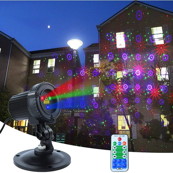PYAN-Outdoor Laser Christmas Projector Lights 18 Pattern Decorative Laser Projector for Home and Garden