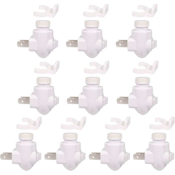 PYAN-Plug in Night Light Module Socket with ON/Off Switch with Shade Mounting Clip for Decoration for Your Night Light (10Pack)