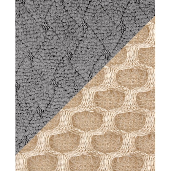 PYAN-Premium Reversible Dish Drying Mat for Kitchen: 16" x 28" Ultra-Absorbent, Long-Lasting, No Condensation, and Oversized for Large Pots and Pans - 1 Pack, Pewter