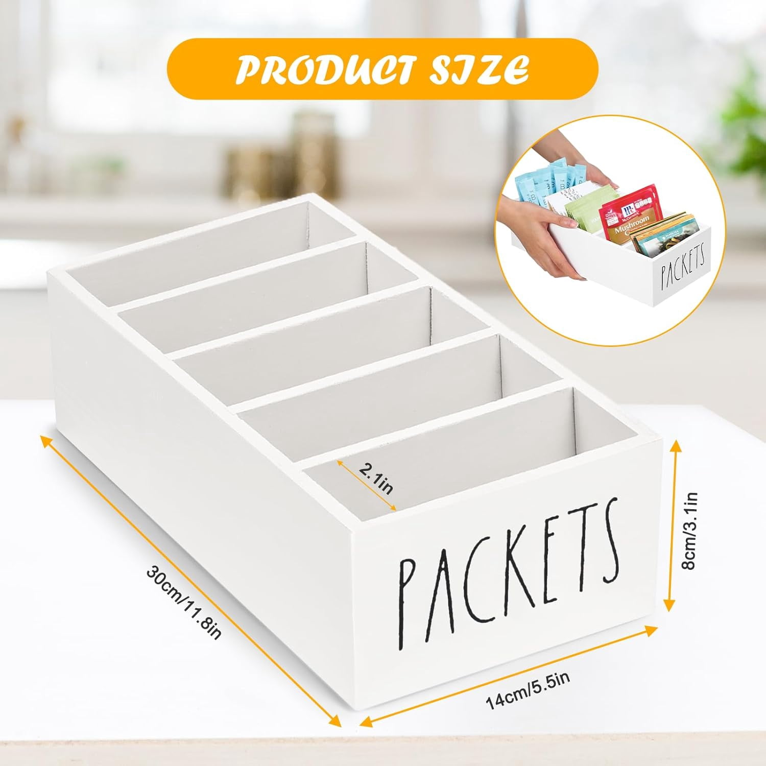 Storage Packet PYAN-Seasoning Packet Organizer, Spice Packet Storage Organizer with 5 ...