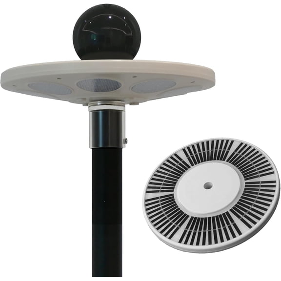 PYAN-Solar Flag Pole Light - Auto On/Off 136 LED Flagpole Light with Sun Panel, Waterproof Plastic Housing, Battery Included for 24/7 American Flag Display