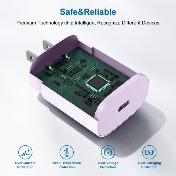 PYAN-Type C Charger, 2 Pack 25W PD USB C Wall Charger Super Fast Charging Block & 6ft Android Phone Charger Cable for Samsung Galaxy S23 S22 S21 S20 Plus Ultra, Note 20 10 9 8/ S10 S9 S8 Pixel 6 5 4