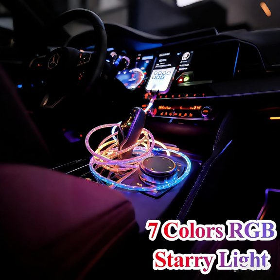 PYAN-USB C to USB C Cable, 60W PD Fast Charging RGB Starry Sky Light Up Type C Cable with LED Display Screen, 3.3FT/1M Charger Cord for iPhone 17/16 Series, Samsung Galaxy S24/S23, All USB-C Devices