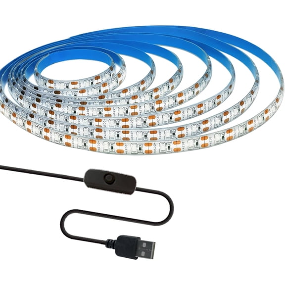 PYAN-UV LED Strip Lights, 5V USB 9.84ft Black Light with Switch SMD 2835 395nm-405nm IP65 Waterproof Total 180 LEDs Rope Strips for Bar, Halloween Party, Club, Decoration