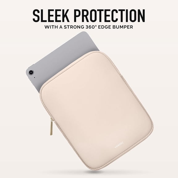 PYAN-Vandel 9-11 Inch Tablet Sleeve, iPad Sleeve 11 inch Travel Pouch, Fits iPad Pro 11 Inch M4/ 10th Generation 10.9, 9/8th Gen 10.2/ Air 11" 5/4/3 10.9"/10.5", Pro 11 M2, Tab S8/S9