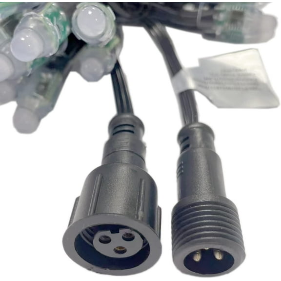 PYAN- WS2811 LED String Pixels Digital Lights Addressable Waterproof RGB Full Color 12mm DC 12V (50pcs DC12V)