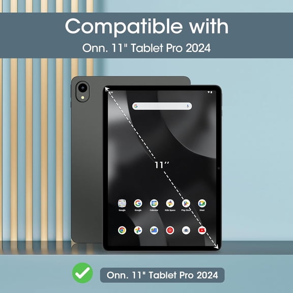 PYAN-for Onn. 11" Tablet Pro 2024 Case, Slim Stand Hard Back Shell Protective Smart Cover for Onn. 11 Inch Tablet Pro 2024 Model -Navy