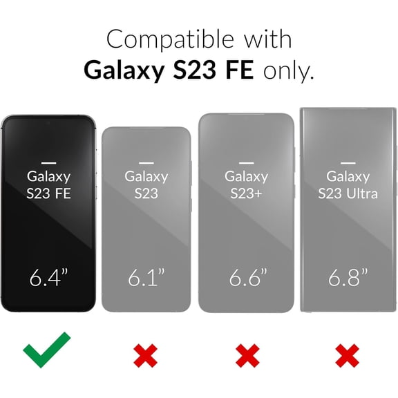 PYAN-for Samsung Galaxy S23 FE Case, Shockproof Protection Dual Layer Case for Samsung Galaxy S23 FE (6.4 inch) - Aqua