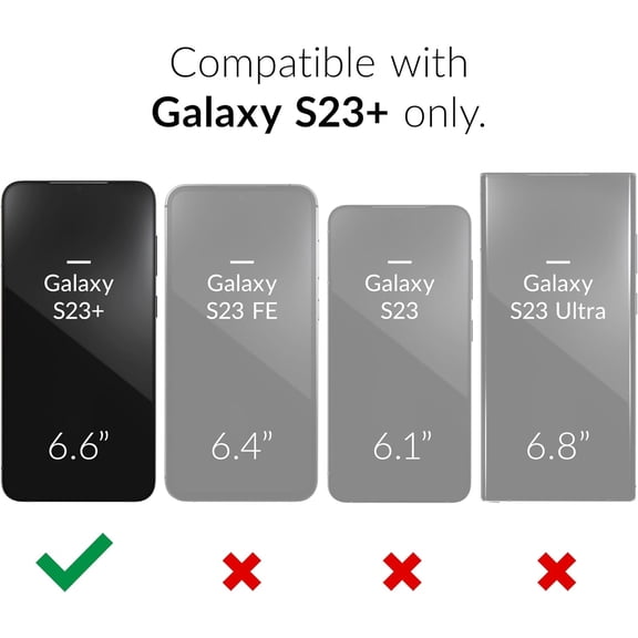 PYAN-for Samsung Galaxy S23 Plus Case, Shockproof Protection Dual Layer Case for Samsung Galaxy S23 Plus (6.6 inch) - Aqua