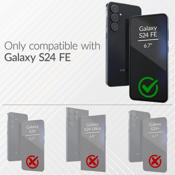 PYAN-for Samsung Galaxy S24 FE Case, Shockproof Protection Dual Layer Case for Samsung Galaxy S24 FE (6.7 inch) - Aqua