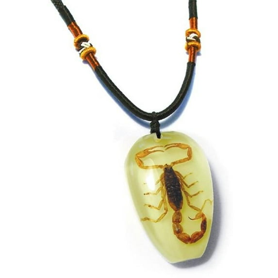 PYB1101 Real Bug Necklace-Scorpion