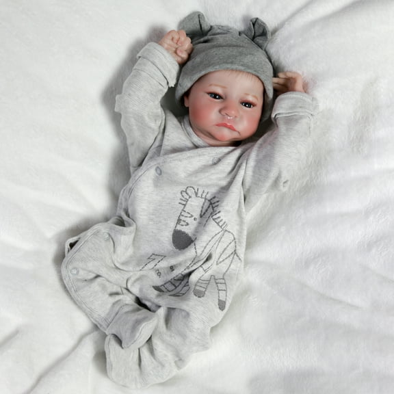 PYD 18Inch Handmade Reborn Baby Dolls Full Body Vinyl Newborn Boy Doll Bathing Gift