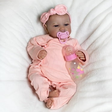 PYD 18inch Realistic Reborn Newborn Baby Dolls Vinyl Silicone Real Lifelike Girl Doll