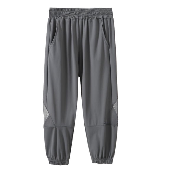 PYGNJK Boys Quick Dry Cargo Pants Kids Hiking Pants Toddler Lightweight Joggers Sweatpants Mesh Splice Casual Outdoor Pants