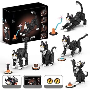 PYKACHY Cat Building Blocks Five In One Milk Cat Toy Set Compatible Brick Construction 775 PCS