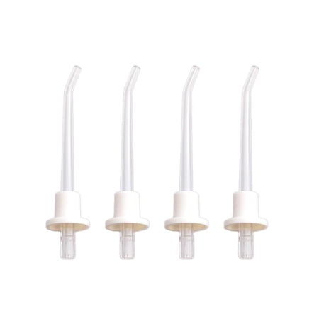 Replacement Water Flosser Tips / Oral Irrigator Nozzle Attachments, 4 Pieces (Works with Pyle Models: PHLOR44BK, PHLOR44WT)