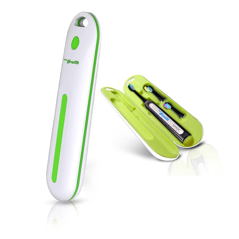 PYLE-HEALTH PHLSN61WT - Compact Electric Toothbrush r Travel Case, Universal USB (White)