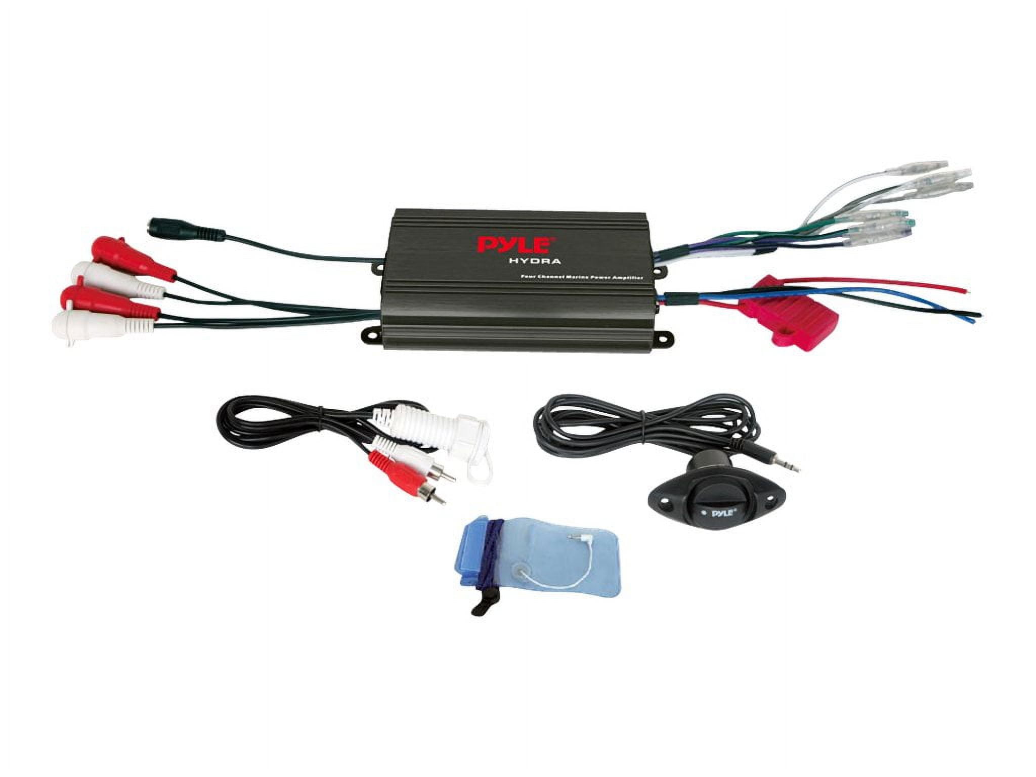 PYLE Hydra Series PLMRMP3B Marine amplifier 4channel 200 Watts