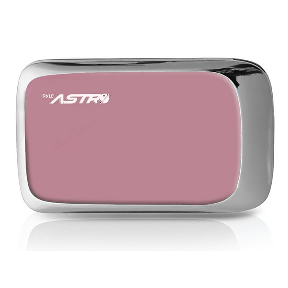 PYLE PBC3000PN - Universal Power Bank Backup High Capacity External Battery Charger 3,000mAh with USB 5V/1A Output, USB Charging Cable & 5 Different Output Plugs (Pink)