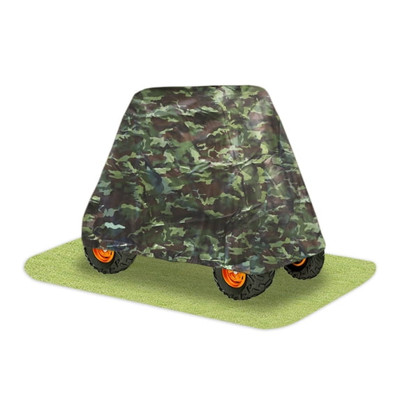 PYLE PCVUTV14 - Armor Shield 4 x 4 UTV Utility Vehicle Storage Protective Indoor/Outdoor Cover, Fits Vehicles up to 125'' Long, Camo Color