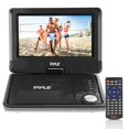 thumbnail image 1 of PYLE PDV905BK - 9’’ Portable CD/DVD Player, Built-in Rechargeable Battery, USB/SD Card Memory Readers, Includes Accessory Kit, 1 of 4