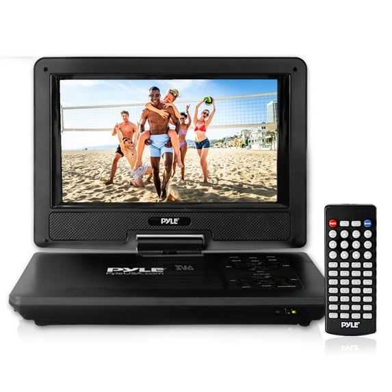 PYLE PDV91BK - 9?? Portable CD/DVD Player, Built-in Rechargeable Battery, USB/SD Card Memory Readers (Black)