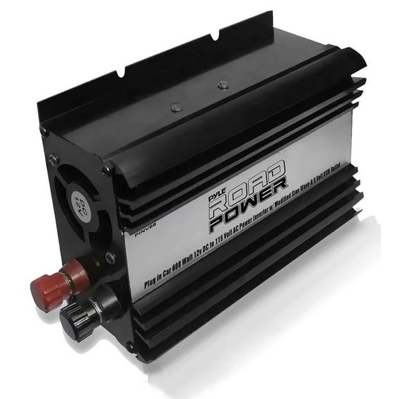 PYLE PINV66 - Plug in Car 600 Watt 12v DC to 115 Volt AC Power Inverter w/ Modified Sine Wave & 5 Volt USB Outlet