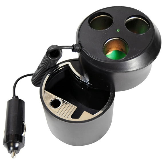 PYLE PL12AT3C 1 To 3 Cigarette Lighter + Ashtray Combo