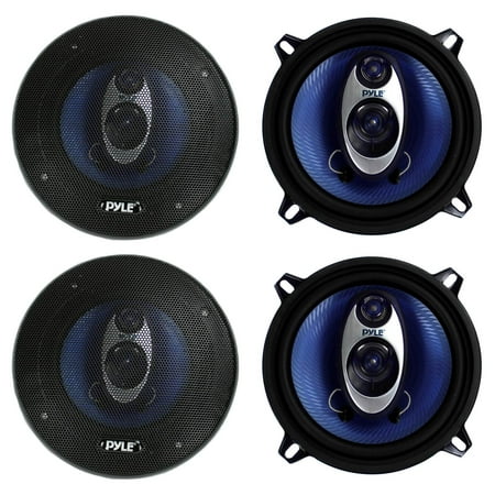 PYLE PL53BL 5.25" 400W 3-Way Car Audio Triaxial Speakers Stereo TWO PAIRS